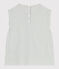 Blusa infantil sin mangas de algodón a rayas PAUL/ ECUME
