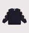 Sudadera de felpa cálida para niño azul SMOKING