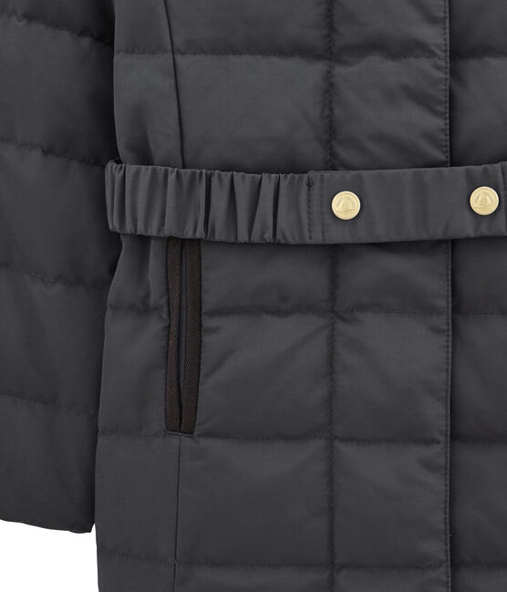 Doudoune para niña con capucha gris CAPECOD