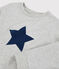 Sudadera de muletón de niña/niño gris BELUGA/azul MEDIEVAL