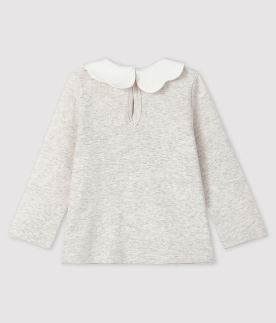 Blusa de manga larga para bebé niña beige MONTELIMAR CHINE