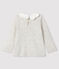 Blusa de manga larga para bebé niña beige MONTELIMAR CHINE