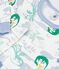 Pijama infantil de mulet&oacute;n con estampado de dragones blanco/multicolor