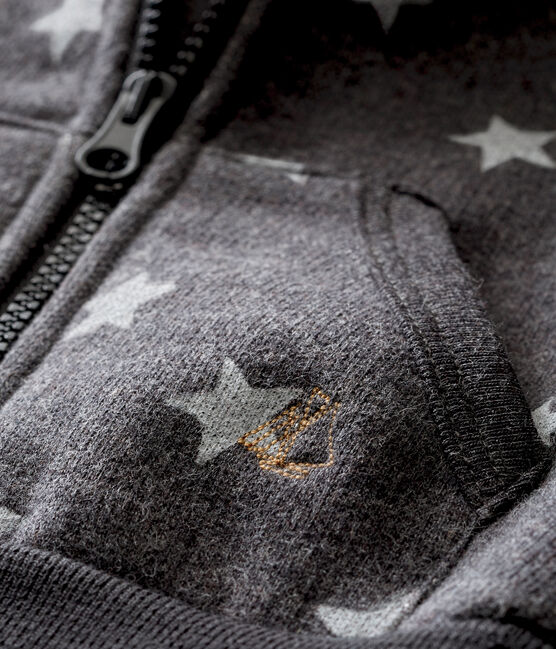 Sudadera con capucha para bebé niño estampada negro CITY/gris GRIS