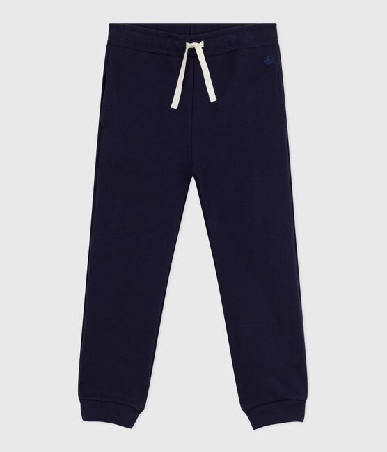 Pantalón de chándal de muletón para niña azul SMOKING