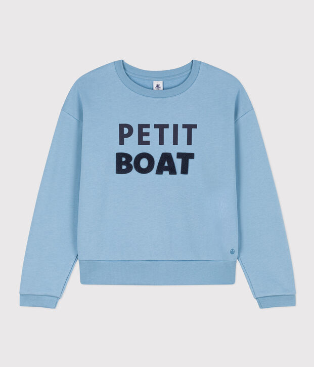 Sudadera de felpa para mujer azul