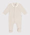 Pijama de terciopelo para bebé beige MONTELIMAR CHINE