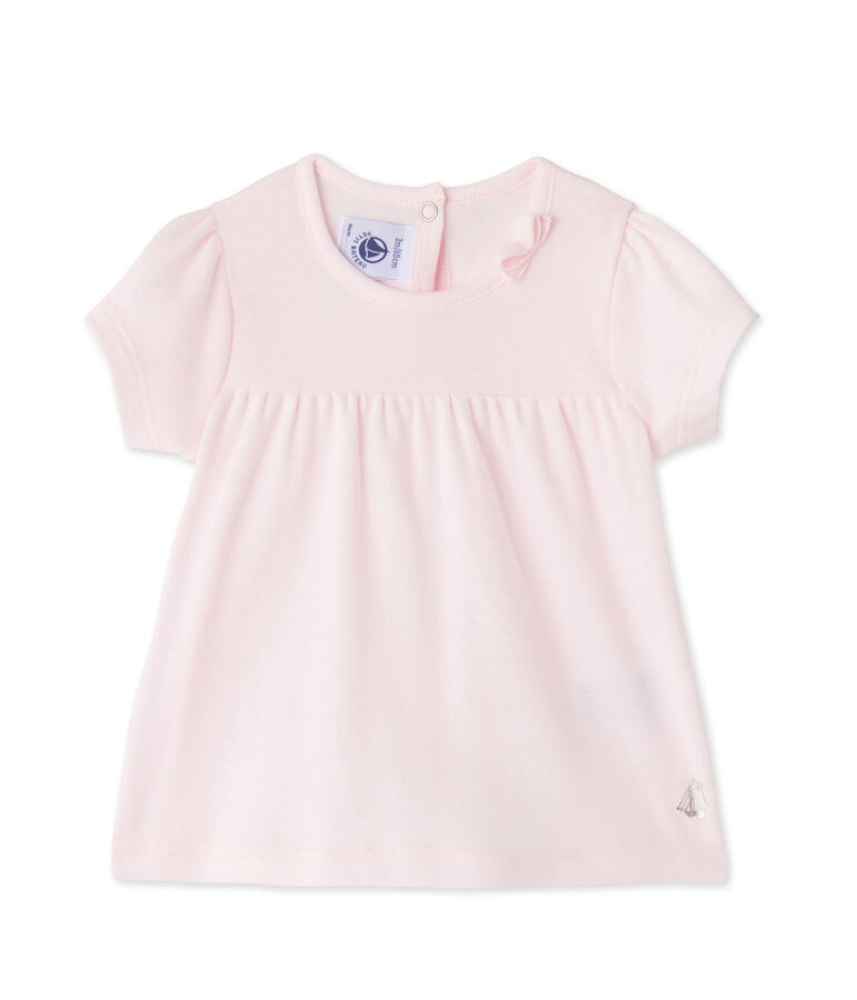Camiseta para beb&eacute; ni&ntilde;a rosa Vienne