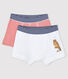 Lote de 2 bóxeres de niño Petit Bateau x Deyrolle