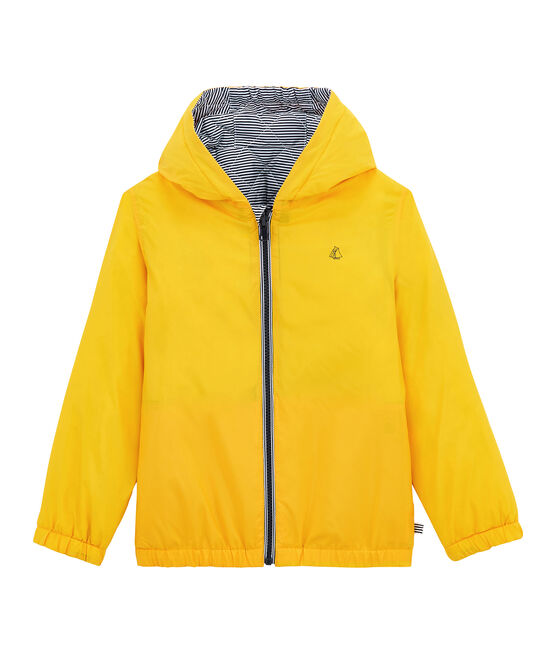 Corta viento reversible para niña amarillo JAUNE