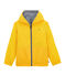 Corta viento reversible para niña amarillo JAUNE