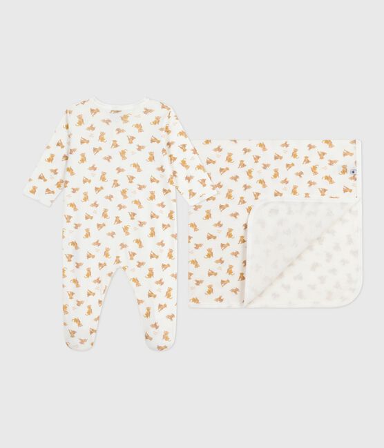 Set de regalo de algodón con estampado de leopardos para bebé variante 1