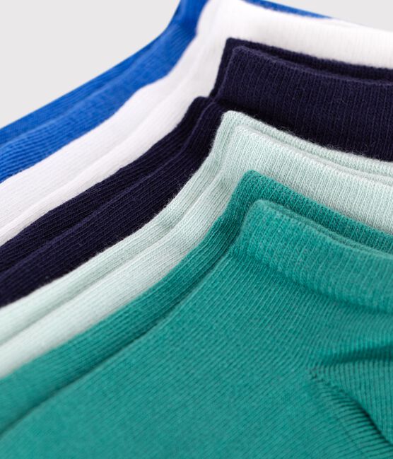 5 pares de calcetines infantiles lisos de algodón variante 1