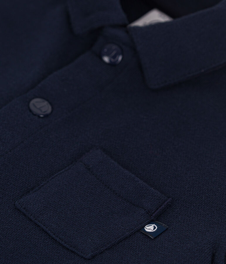 Mono largo de mulet&oacute;n para beb&eacute; azul