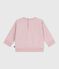 Sudadera de algodón con bordado Petit Bateau para bebé rosa JOLI