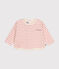 Camiseta de manga larga de túbico para bebé rosa AVALANCHE/ ROSELINE