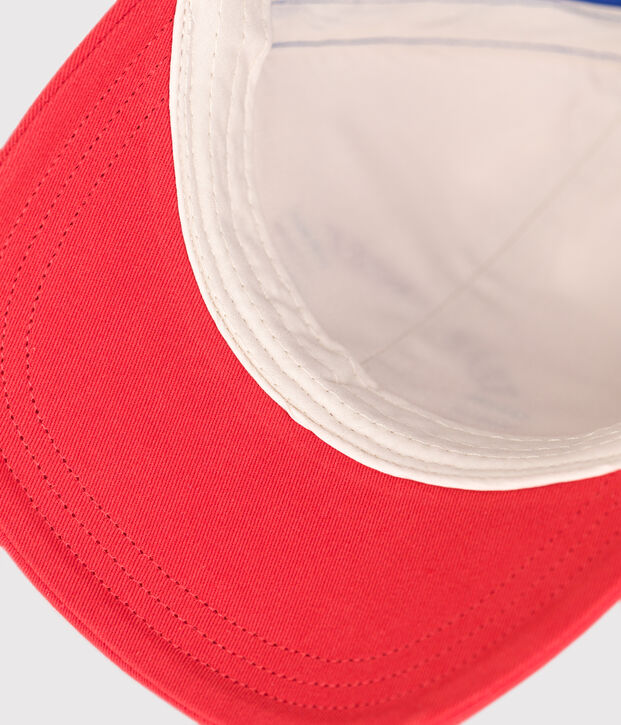 Gorra infantil de algod&oacute;n team sport rojo/rojo