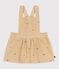 Vestido de pana con bordado de flores para bebé beige CAJOU/ MULTICO