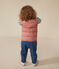 Chaqueta acolchada sin mangas de bebé rosa ROSEWOOD
