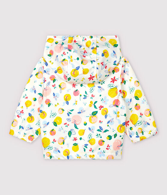 Cortavientos de punto revestido de bebé niño blanco MARSHMALLOW/blanco MULTICO