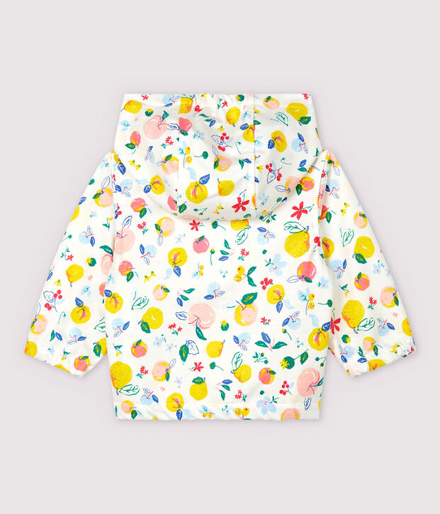 Cortavientos de punto revestido de beb&eacute; ni&ntilde;o blanco/multicolor