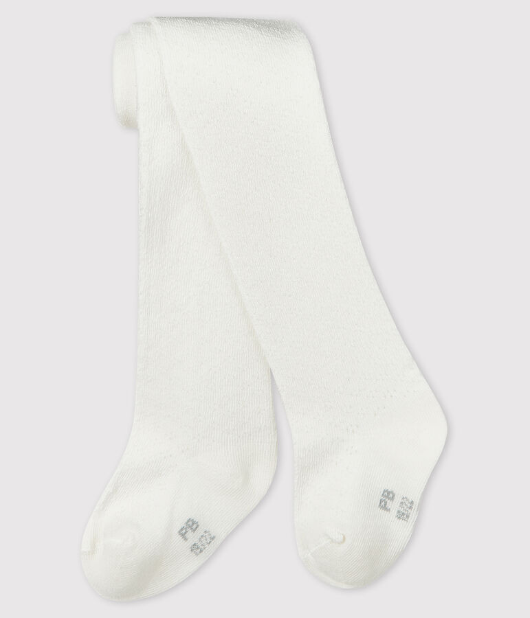 Par de leotardos de beb&eacute;. blanco