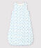 Saco de dormir de barcos de bebé de algodón ecológico blanco MARSHMALLOW/azul COOL