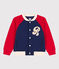 Chaqueta teddy de muletón afelpado para niño azul CHALOUPE/blanco MULTICO