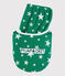 Pijama corto verde con estrellas de algodón de niño verde GAZON/blanco ECUME