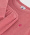 Pijama infantil liso de tejido de rizo cepillado rosa ROSEWOOD