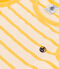 Vestido de algodón sin mangas para niña amarillo AVALANCHE/blanco DAISY