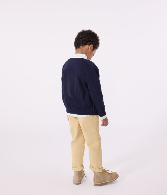 Cárdigan de algodón para niño azul SMOKING