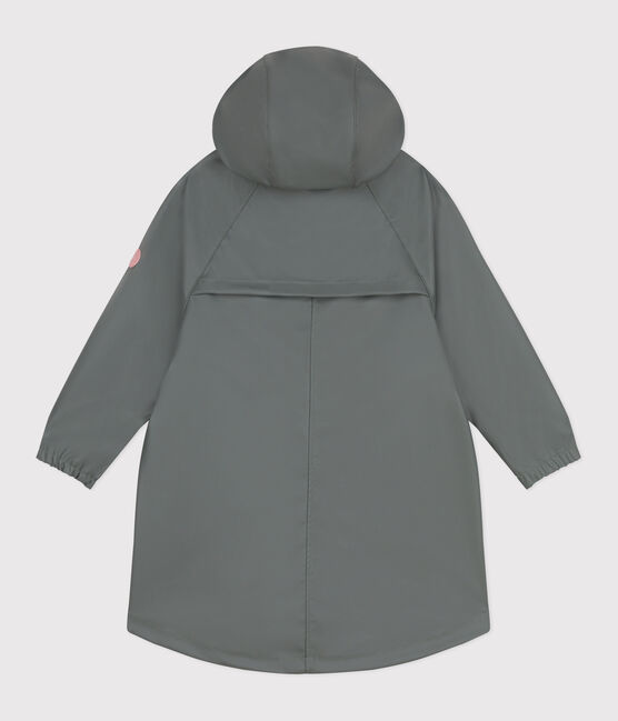 Chubasquero infantil largo y bicolor verde THUYA:CHARME