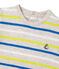 Camiseta de rayas para bebé niño beige CREAMY/blanco MULTICO
