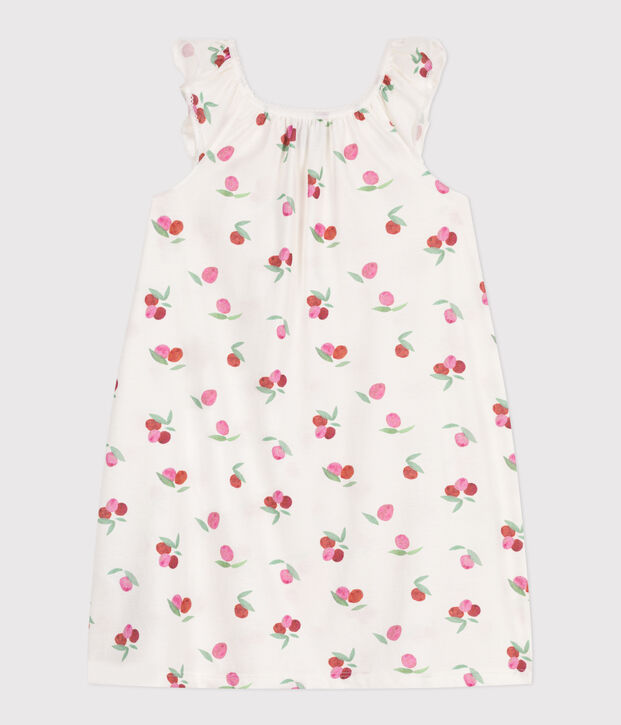 Camis&oacute;n infantil de algod&oacute;n con estampado de frutas blanco/multicolor