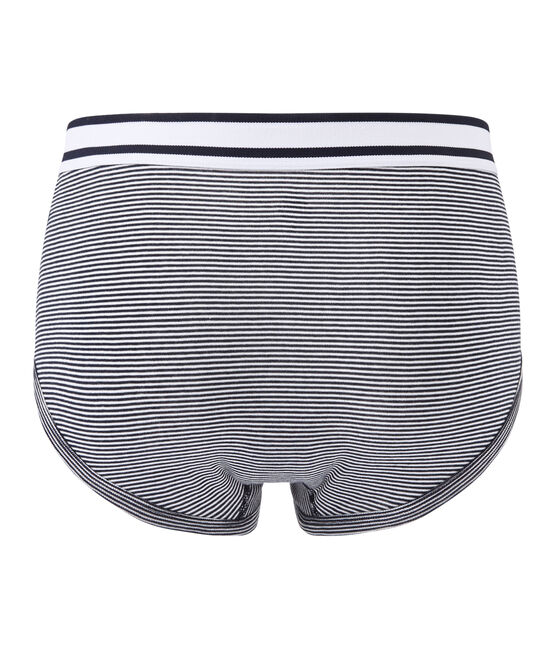 Calzoncillo para hombre con la milrayas azul SMOKING/blanco MARSHMALLOW