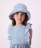 Vestido infantil de algodón sin mangas azul BLEU CLAIR