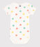 Body estampado de algodón de manga corta para bebé azul MARSHMALLOW/ AQUATIC