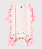 Bodyjama sin pies de punto 1x1 estampado para bebé niña rosa VIENNE/blanco MULTICO