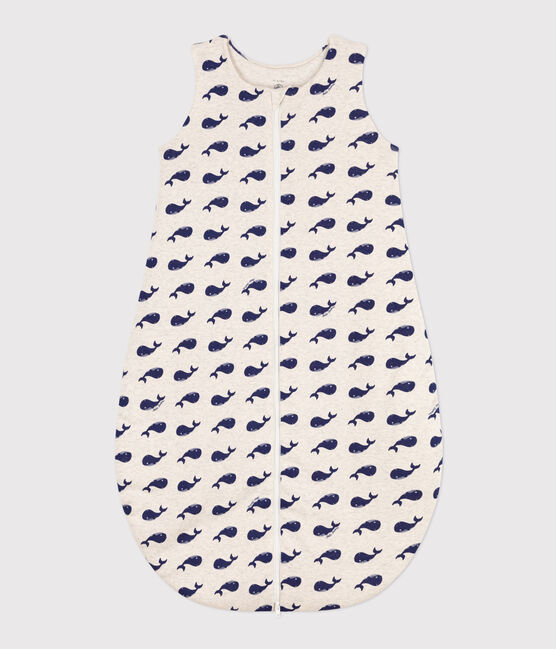 Saco de algodón con ballenas marinas TOG 2 beige MONTELIMAR/azul MEDIEVAL