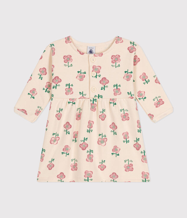 Vestido de manga larga para beb&eacute; crudo/amarillo