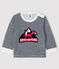 Camiseta para bebé niño azul SMOKING/blanco MARSHMALLOW