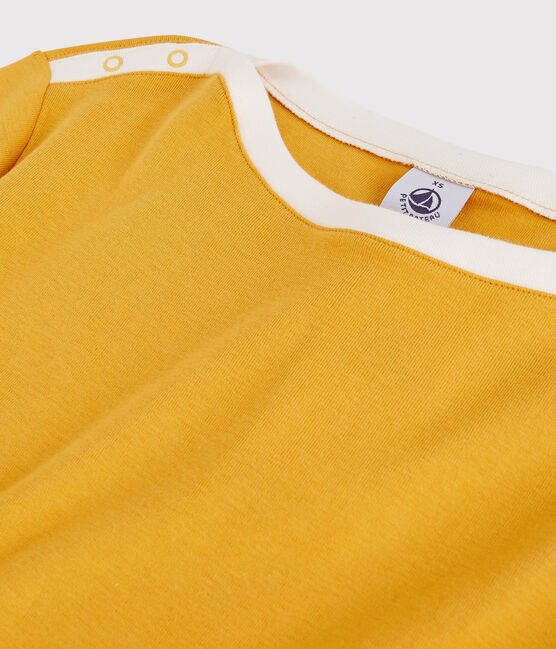 Camiseta de algodón de mujer amarillo BOUDOR