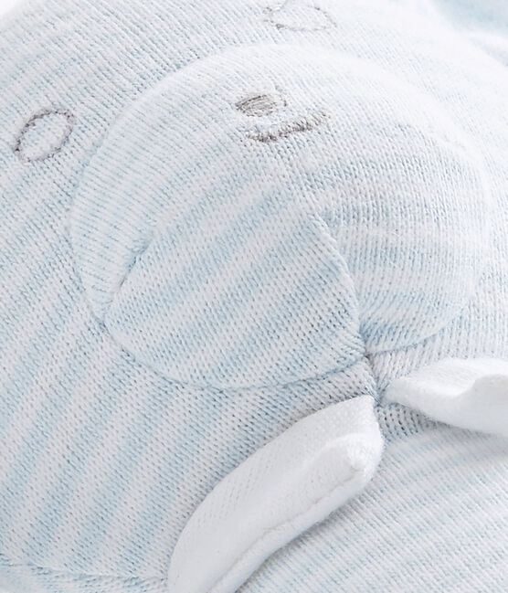 Doudou osito con la milrayas azul FRAICHEUR/blanco ECUME CN
