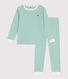 Pijama infantil de algodón a rayas