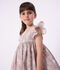 Vestido infantil sin mangas de algod&oacute;n con estampado de flores azul/multicolor