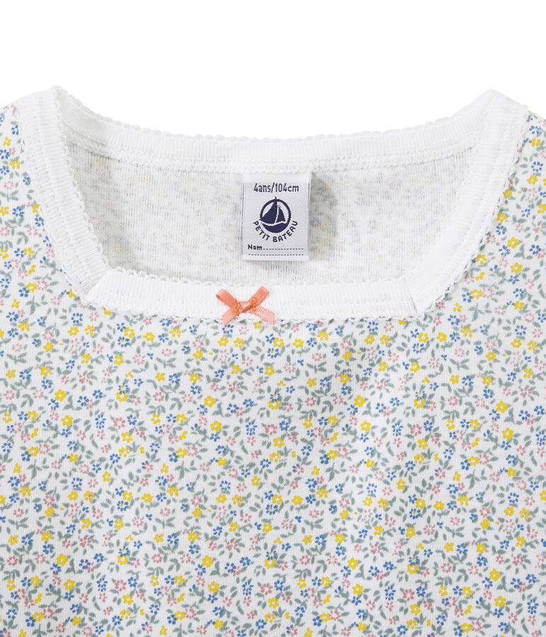 Camis&oacute;n estampado para ni&ntilde;a blanco ECUME/blanco MULTICO