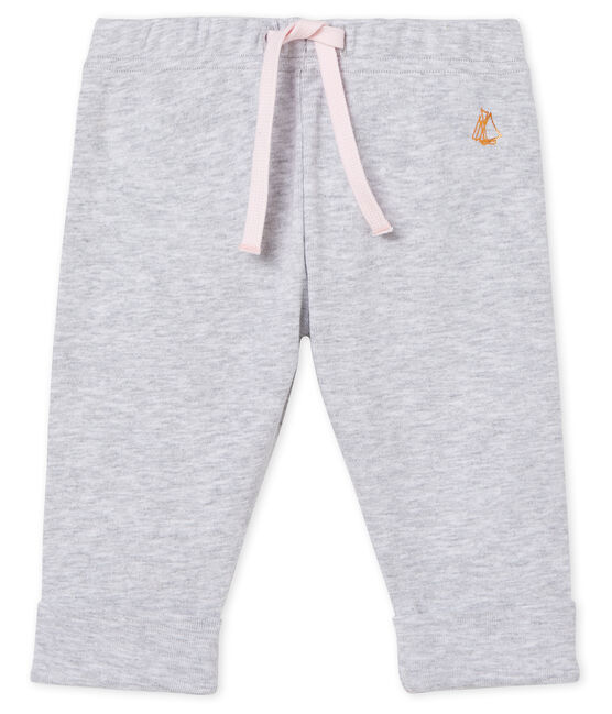 Pantalón de punto para bebé niña gris POUSSIERE CHINE