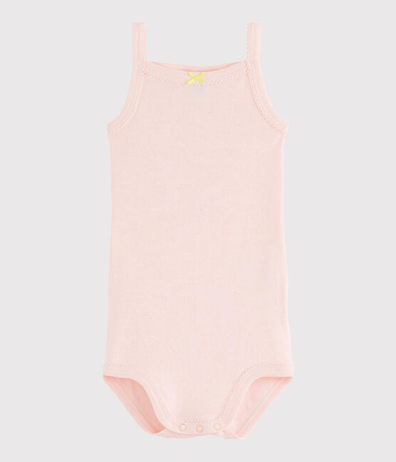 Bodi de tirantes de bebé de niña rosa MINOIS