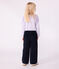 Pantalón infantil liso de pana azul SMOKING